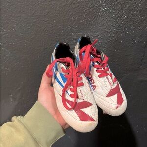 Kids Diadora Pink Blue Verona 2 Soccer Cleats Size 10